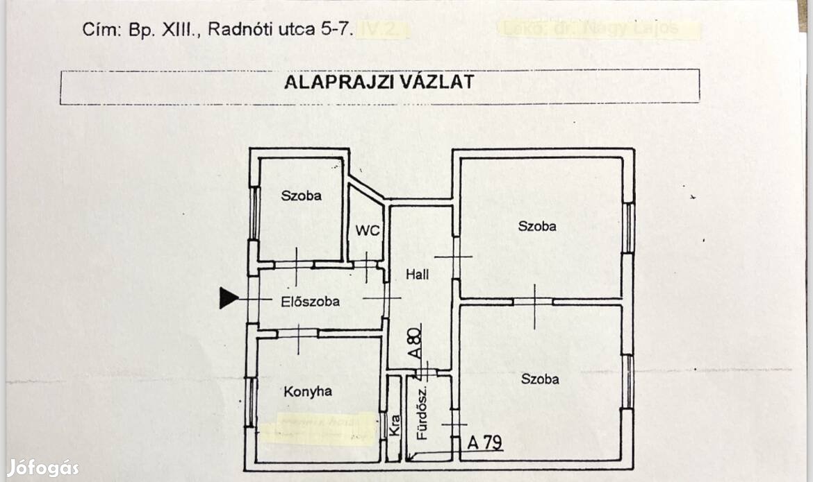 Lakás XIII. Radnóti Miklós utca