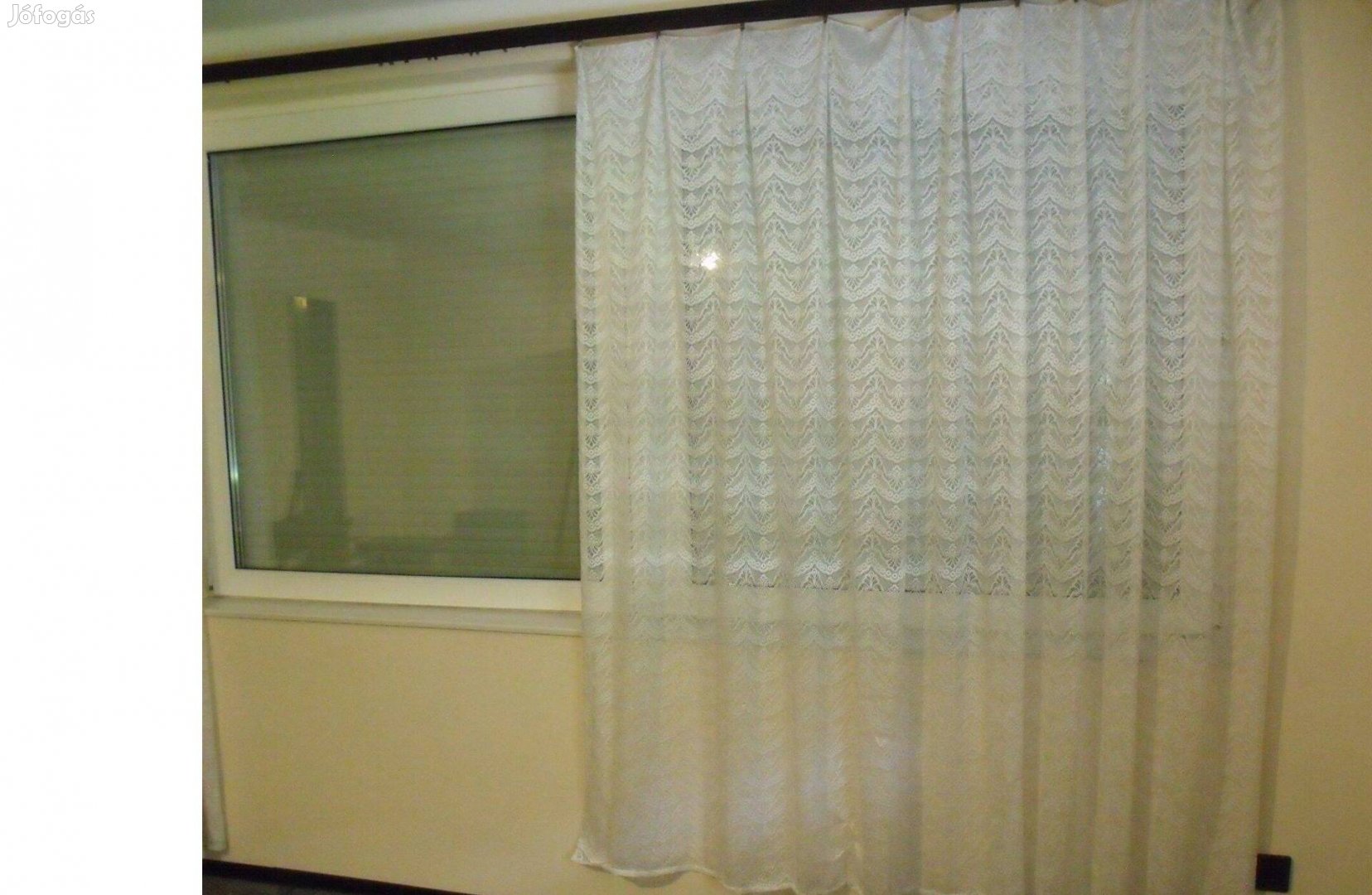 Lakásfelújítás: szép, fehér függöny II. 280×250cm/db