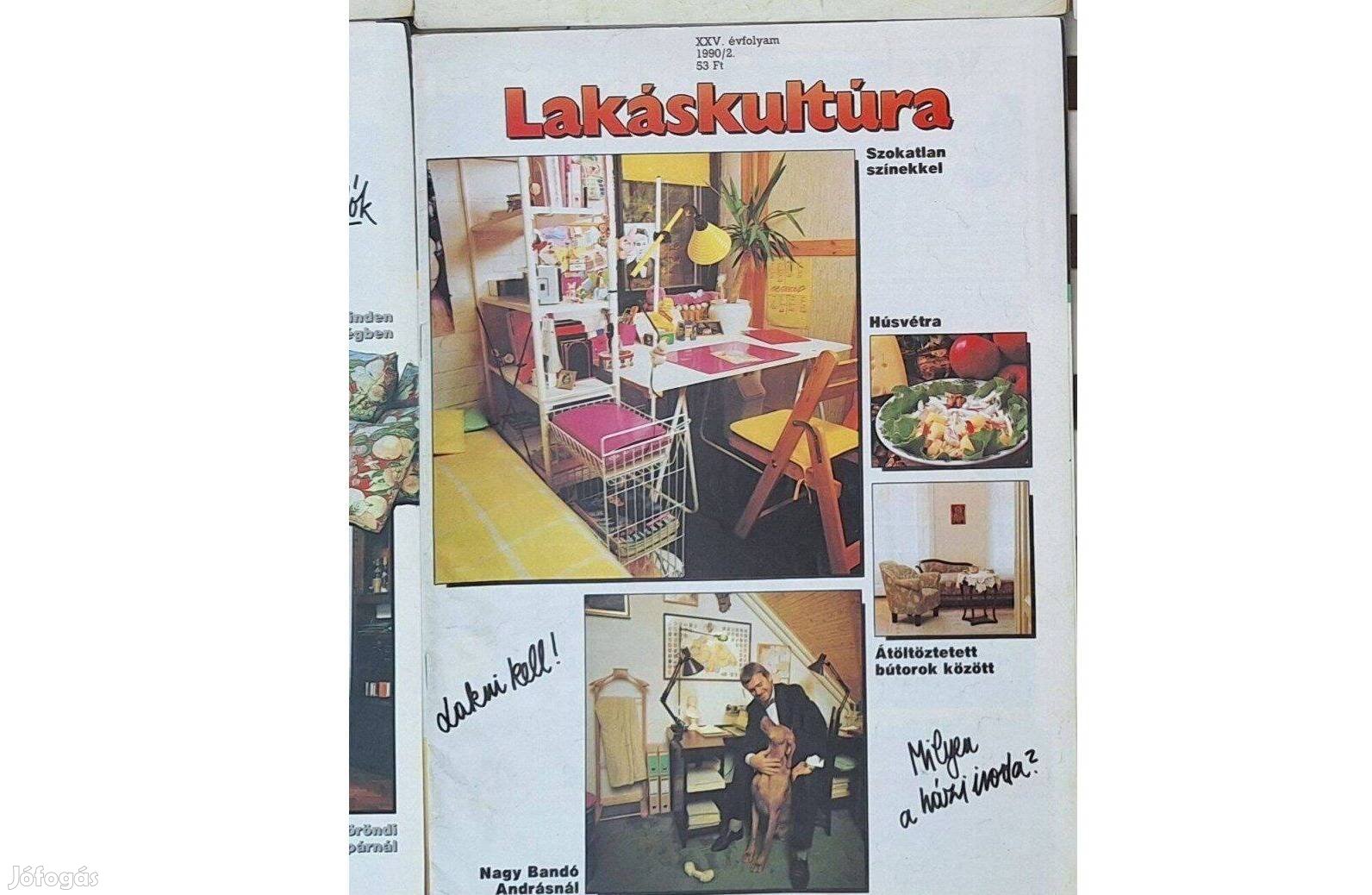 Lakáskultúra 19902 retro lakberendezési magazin 35