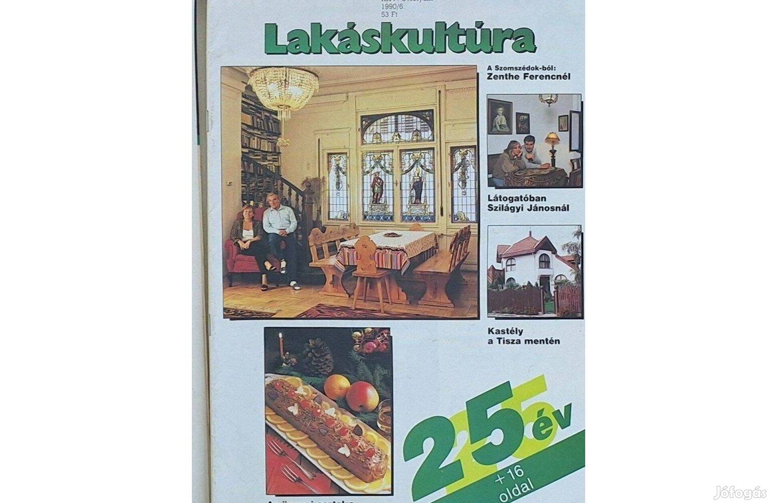 Lakáskultúra 1990 6 retro lakberendezési magazin 35 éves