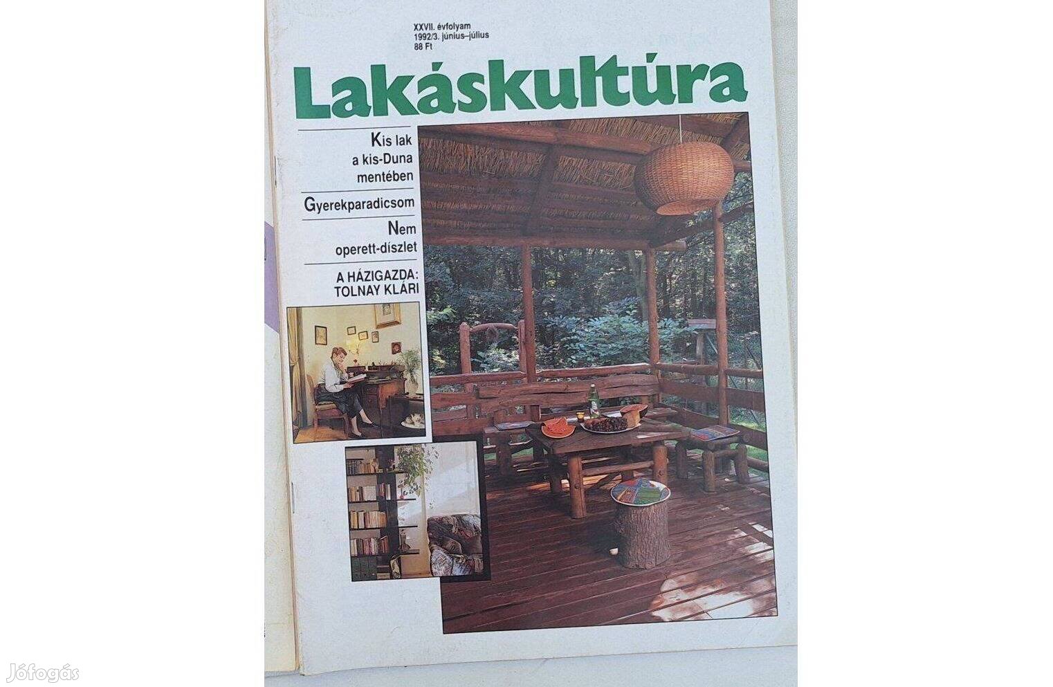 Lakáskultúra 1992 3 retro lakberendezési magazin 35 éves