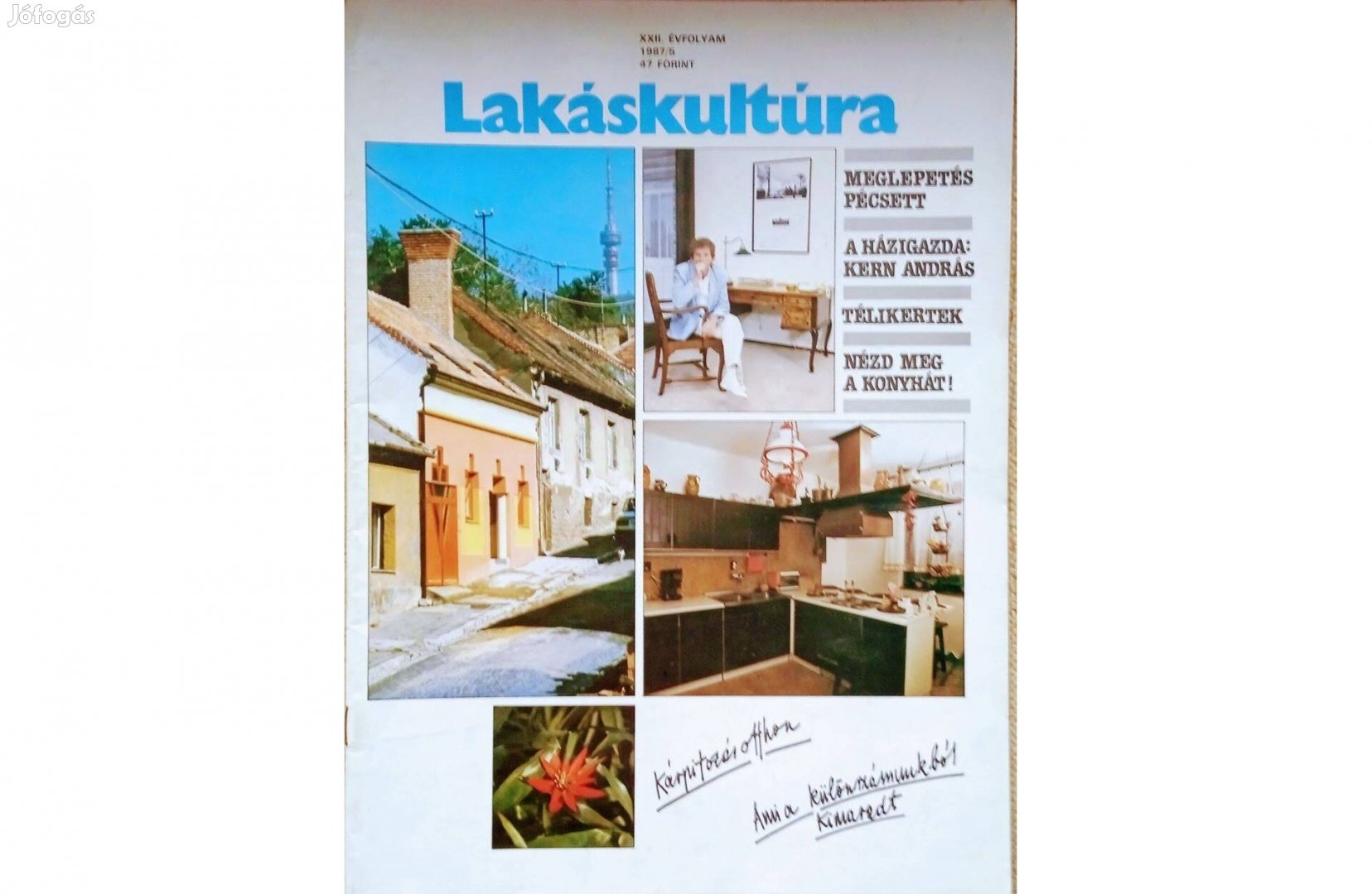 Lakáskultúra Magazin hét példánya a nyolcvanas évekből