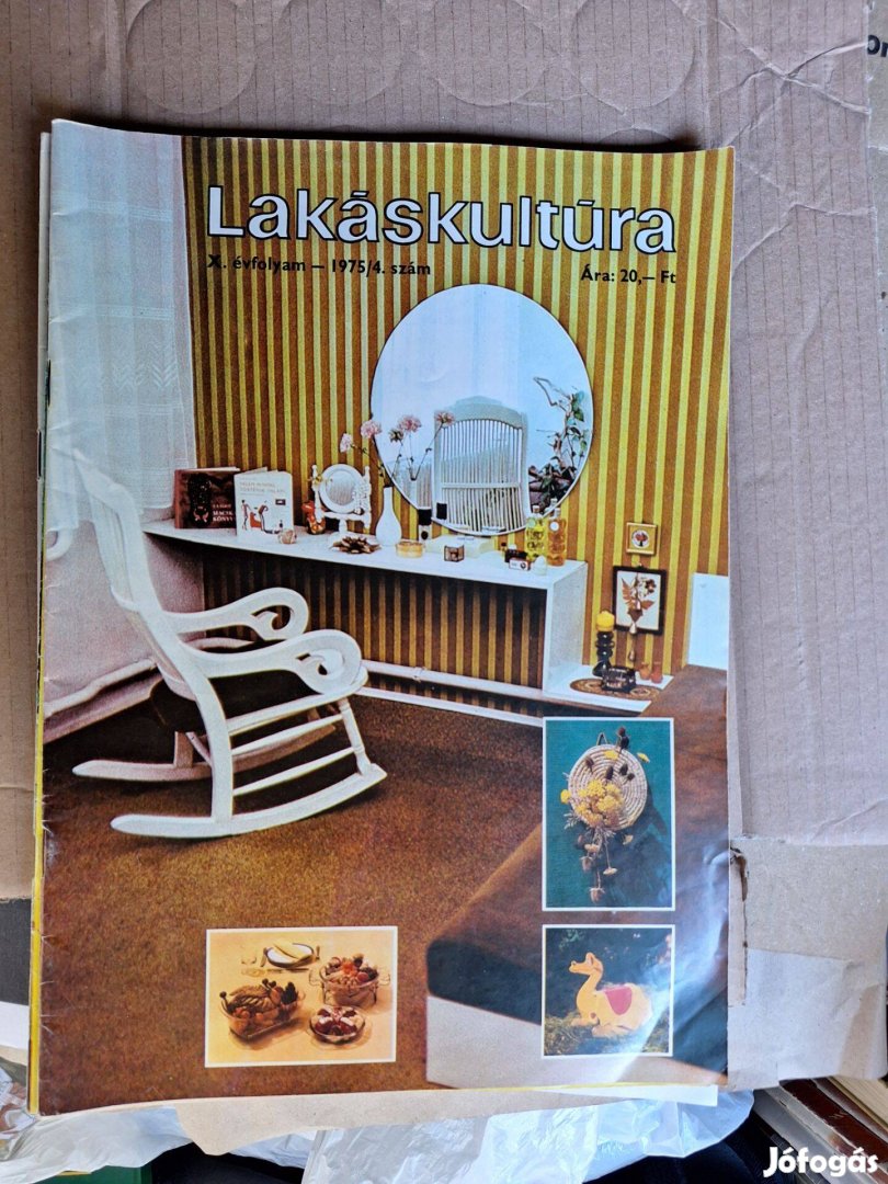 Lakáskultúra magazin 1975/4. Retro.Szülinapra, gyűjteménybe, stb