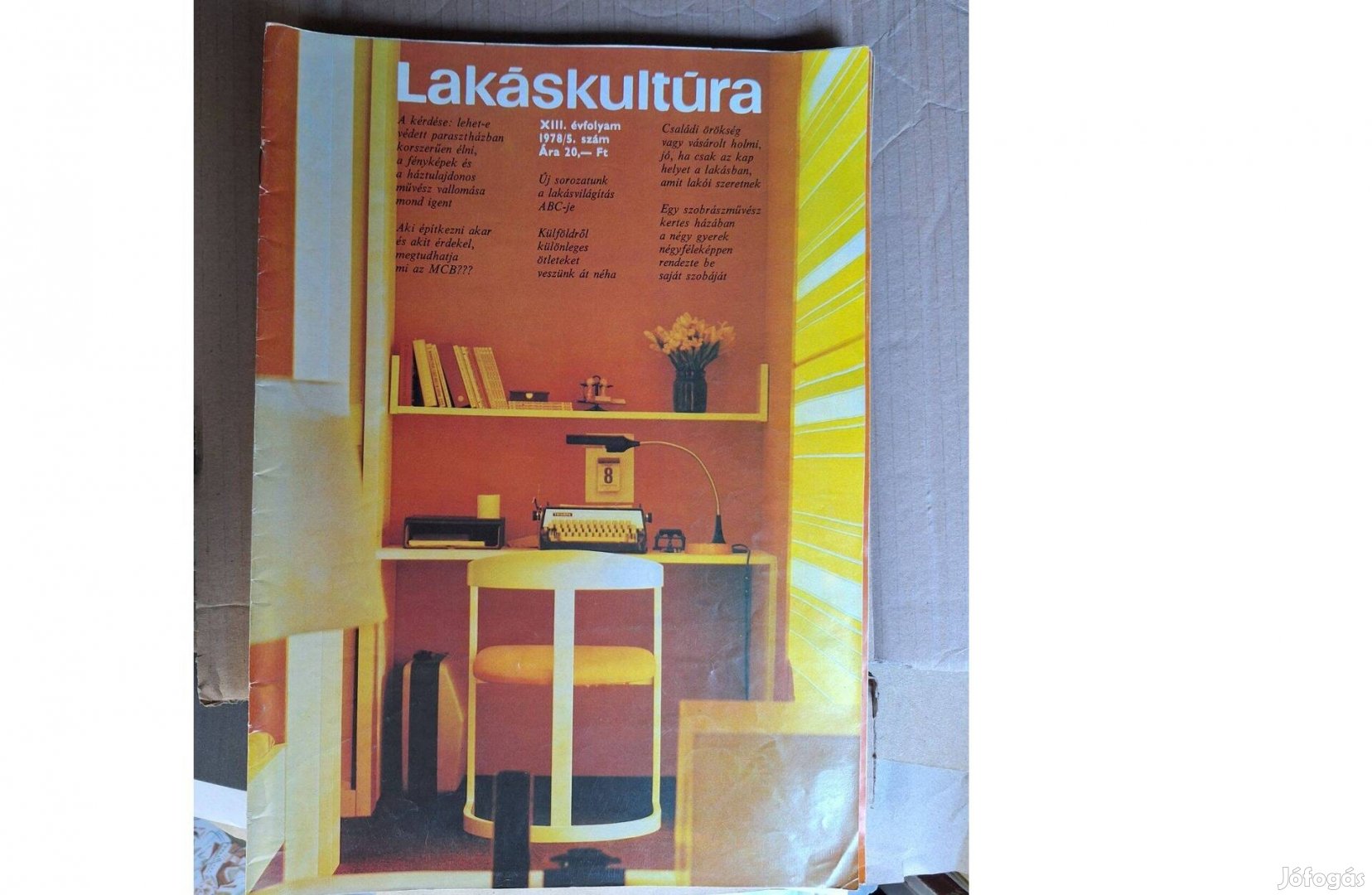 Lakáskultúra magazin 1978/5. Retro.Szülinapra, gyűjteménybe, stb