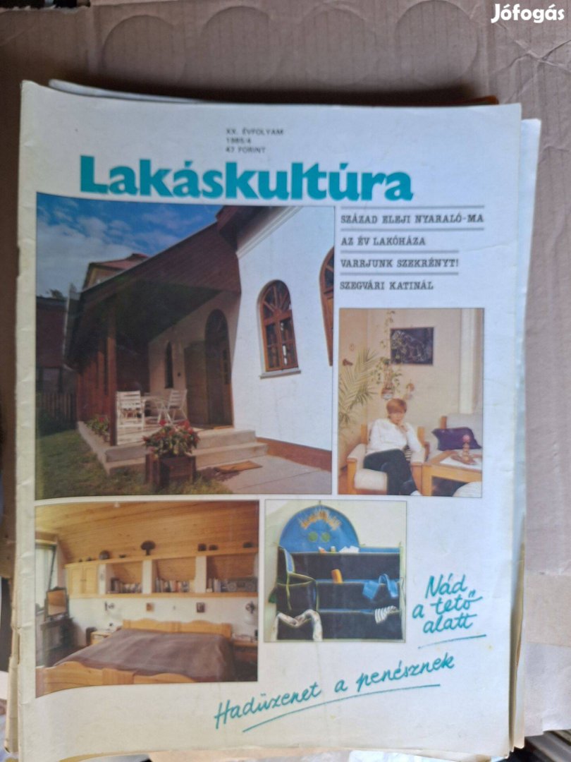 Lakáskultúra magazin 1985/4. Retro.Szülinapra, gyűjteménybe, stb