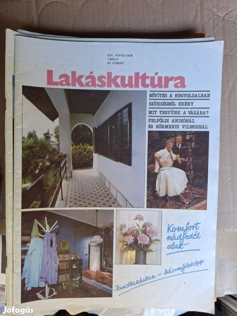 Lakáskultúra magazin 1986/4. Retro.Szülinapra, gyűjteménybe, stb