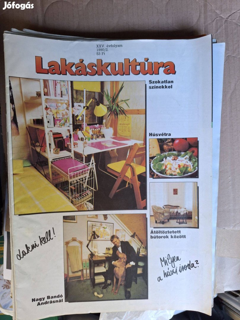 Lakáskultúra magazin 1990/2. Retro.Szülinapra, gyűjteménybe, stb