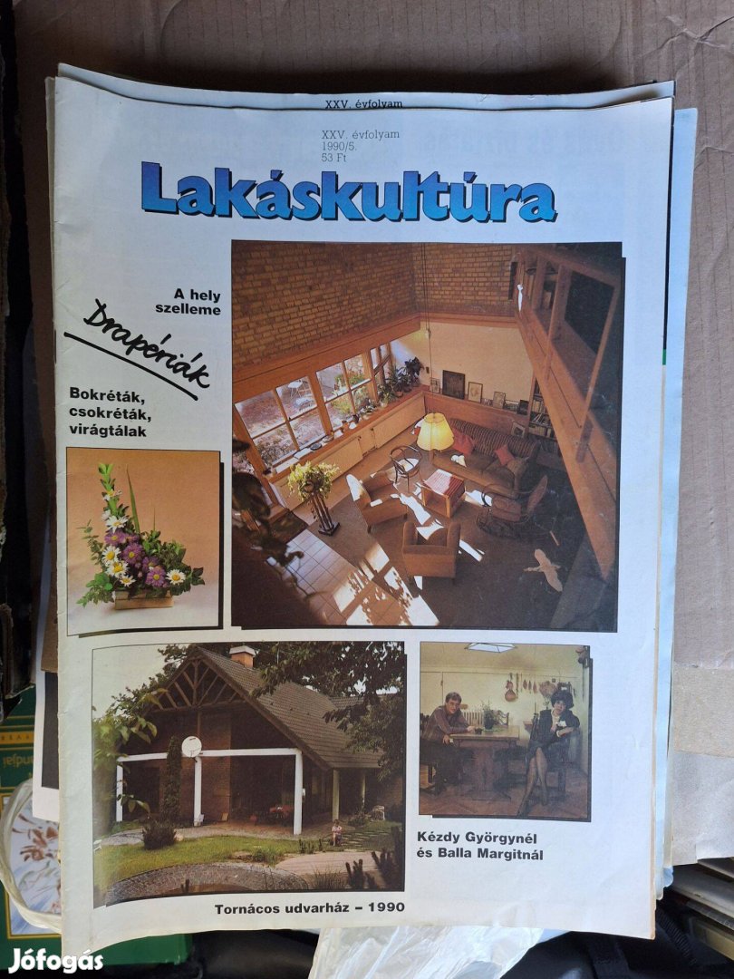 Lakáskultúra magazin 1990/5. Retro.Szülinapra, gyűjteménybe, stb