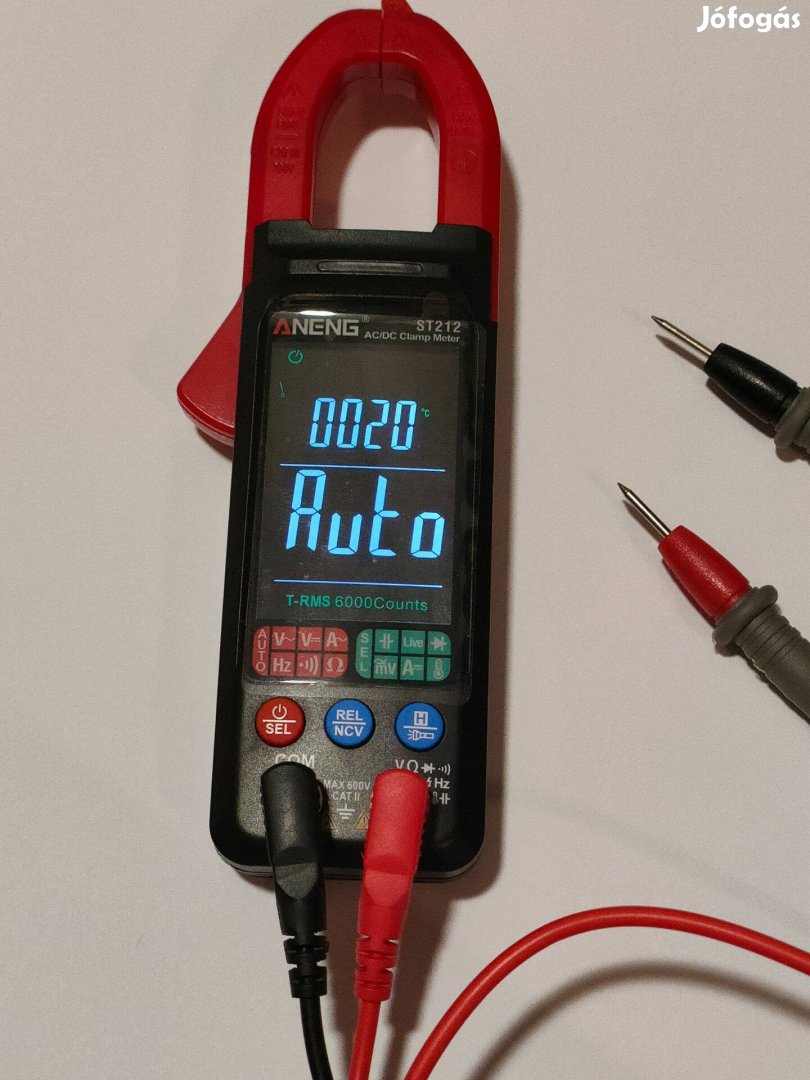 Lakatfogó multiméter DC áramerősség méréssel, digitális kijelző, új