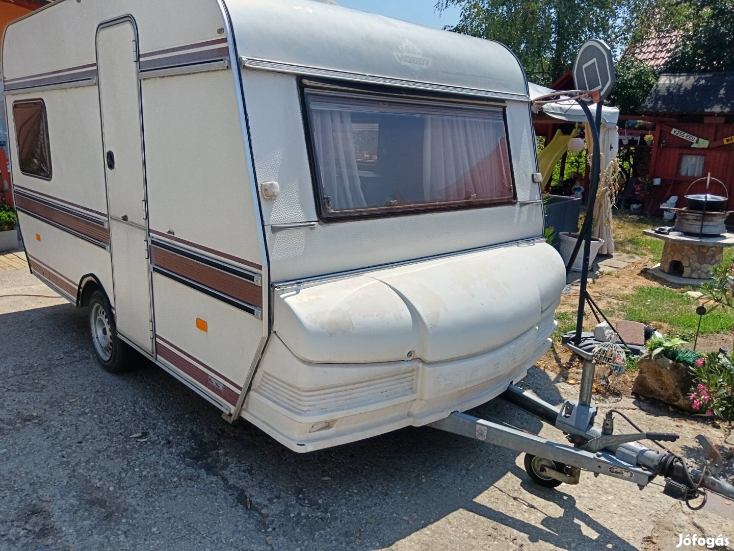 Lakókocsi Hobby 390 telepítésre eladó! 