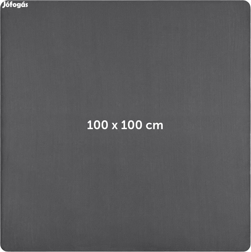 Laleni Jersey 100x100 cm sötétszürke gumis lepedő, OUTLET