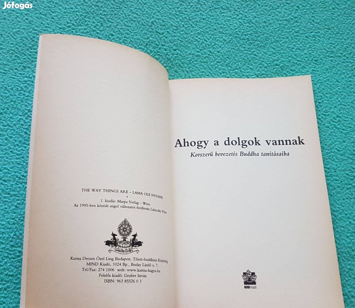 Láma Ole Nydahl: Ahogy a dolgok vannak könyv (Mind Kiadó)