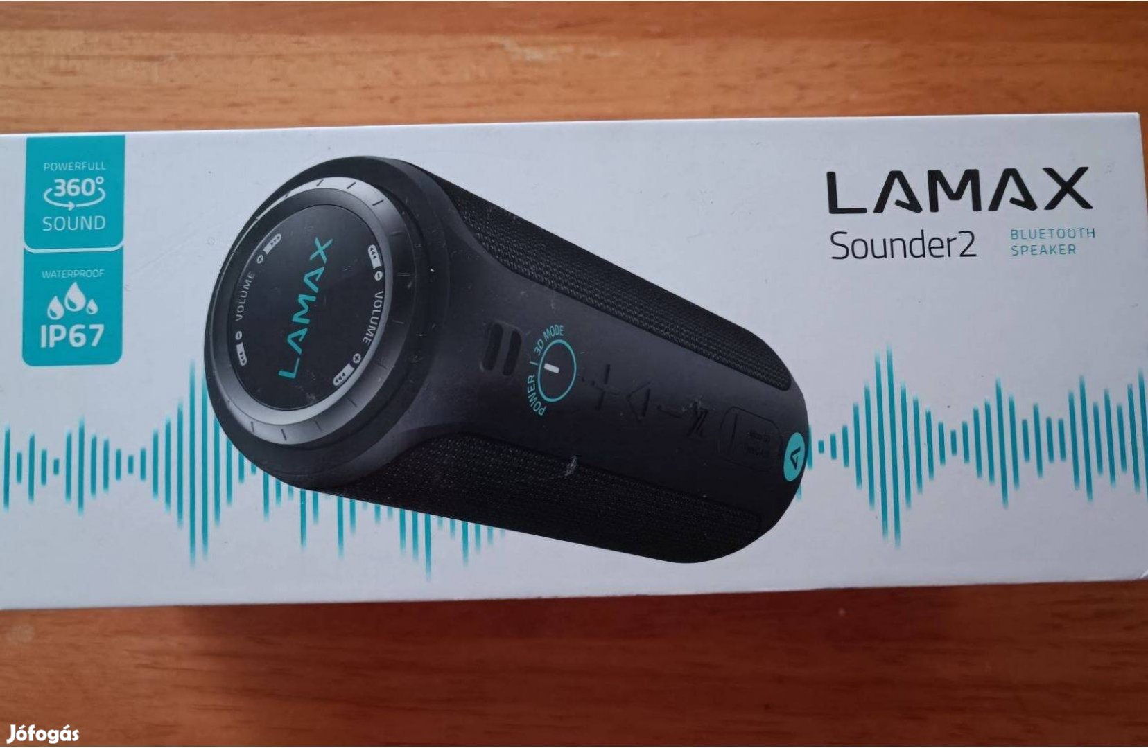 Lamax Sounder2 hordozható hangszóró, Bluetooth, Fekete új