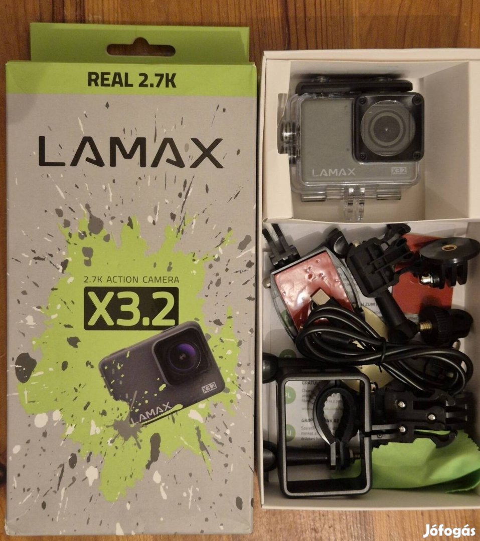Lamax X3.2 akciókamera, garanciális, egyszer használt