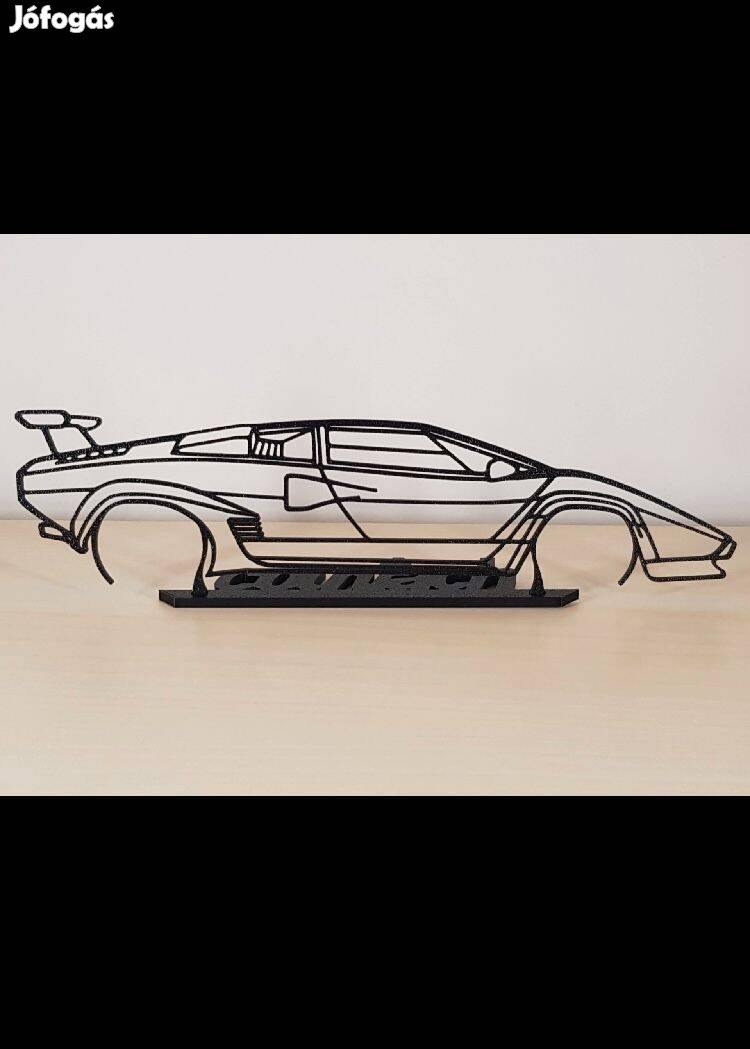 Lamborghini Countach asztali modell, dekoráció, ajándék