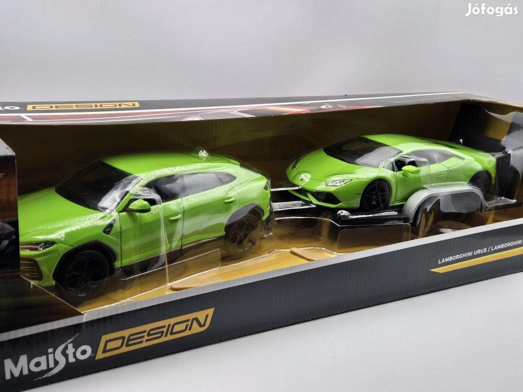 Lamborghini Urus + Lamborghini Huracan tréleren tréler -  Maisto - 1: