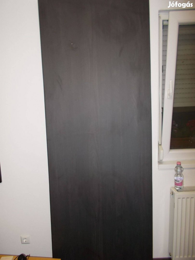 Laminált asztallap, munkalap matt fekete hamu 38x2200x800mm