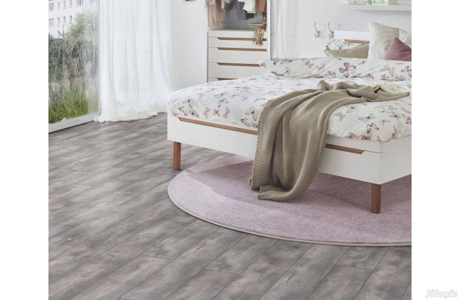 Laminált padló, 8 mm Ashe tölgy K407 vízálló, országos