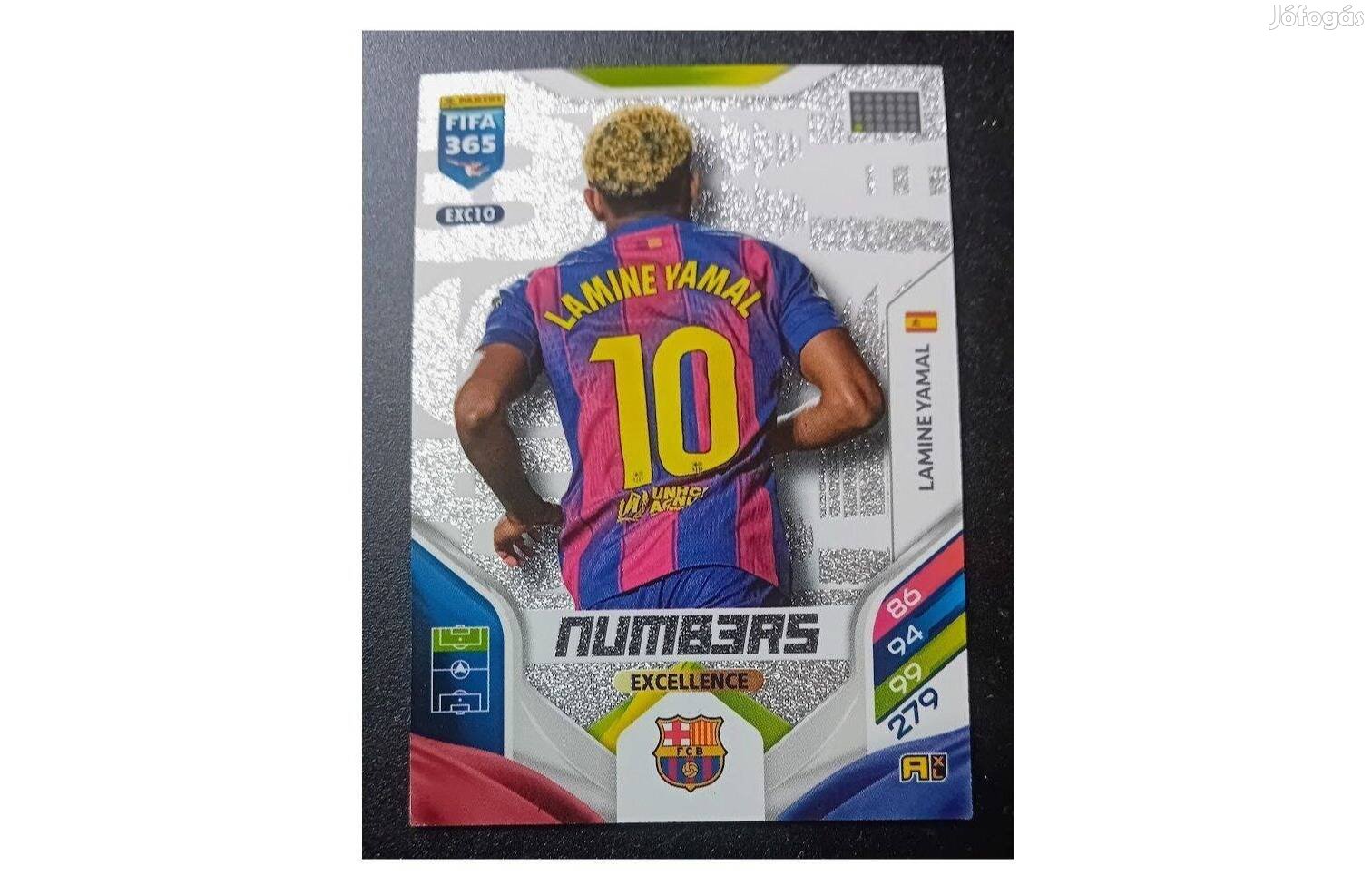 Lamine Yamal Barcelona Numb3rs Excellence focis kártya