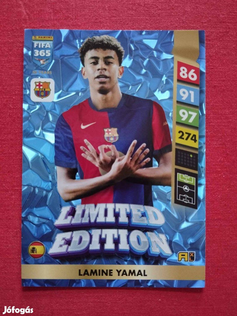 Lamine Yamal (Barcelona) FIFA 365 2025 Limited Edition focis kártya