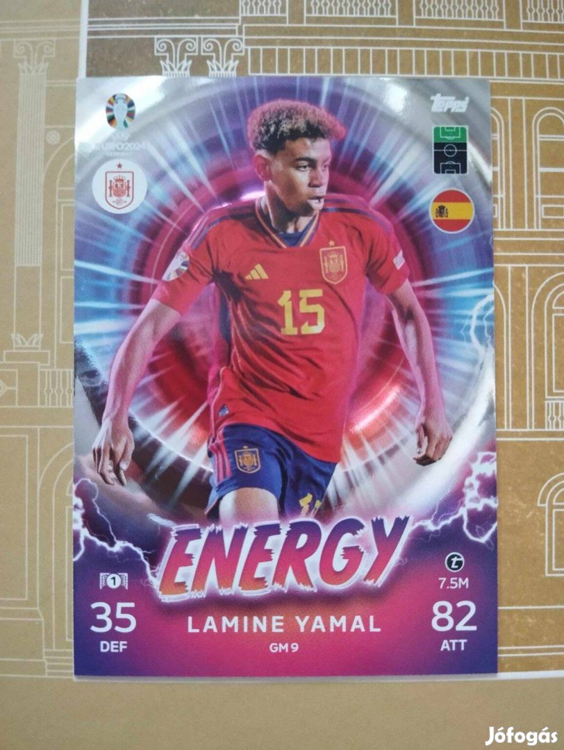 Lamine Yamal (Spanyolország) Energy Euro 2024 kártya