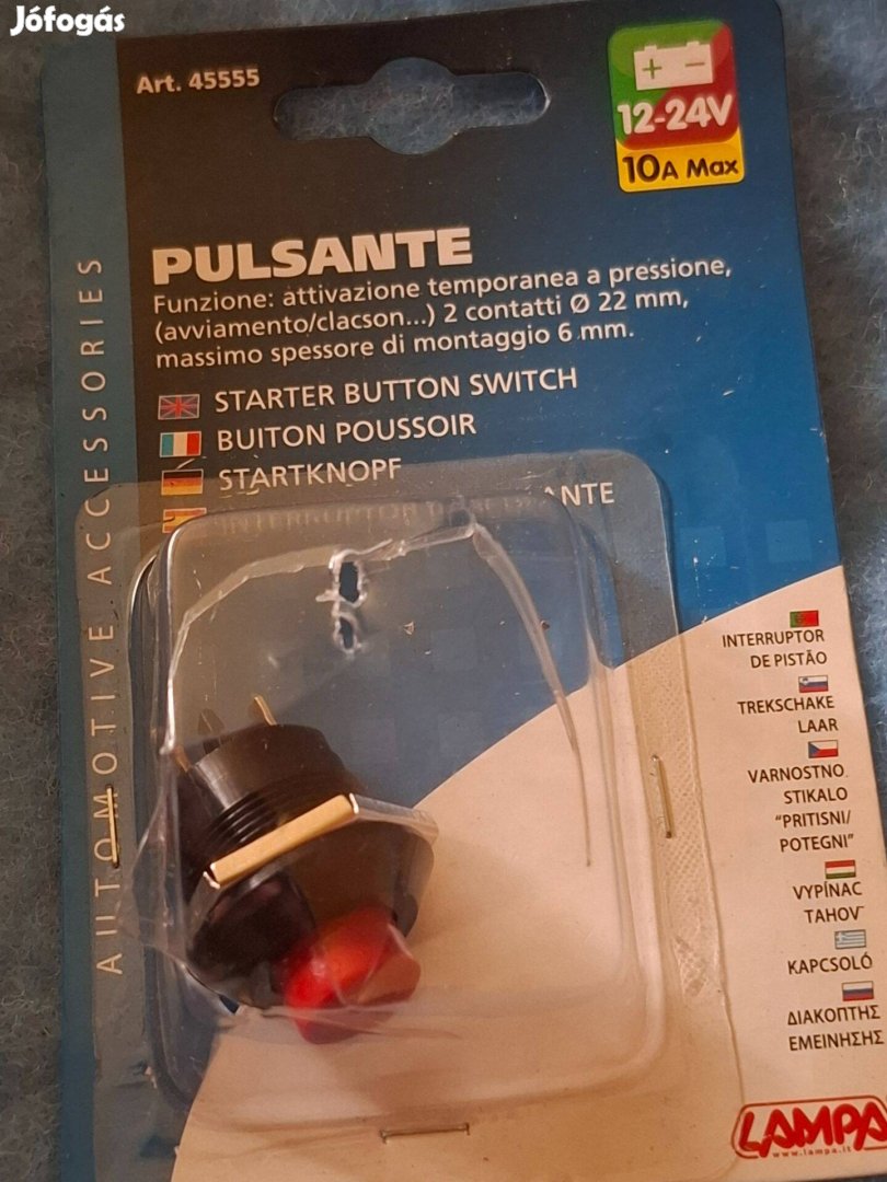 Lampa Starter nyomógombos kapcsoló