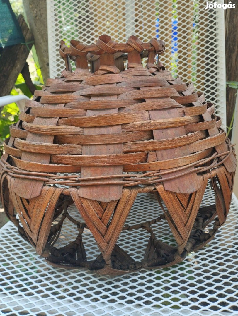 Lámpa búra fonott vessző