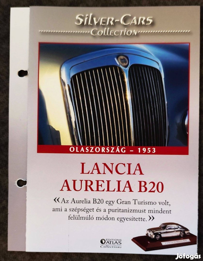 Lancia Aurelia B20 ATLAS Silver Cars Collection, 1:43