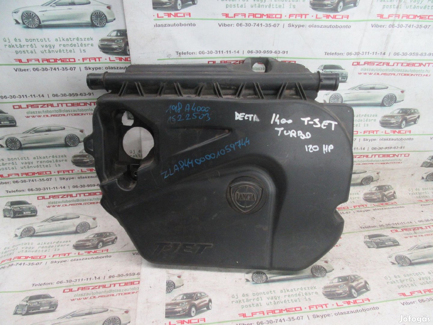 Lancia Delta 1,4 TB 16v motor burkolat