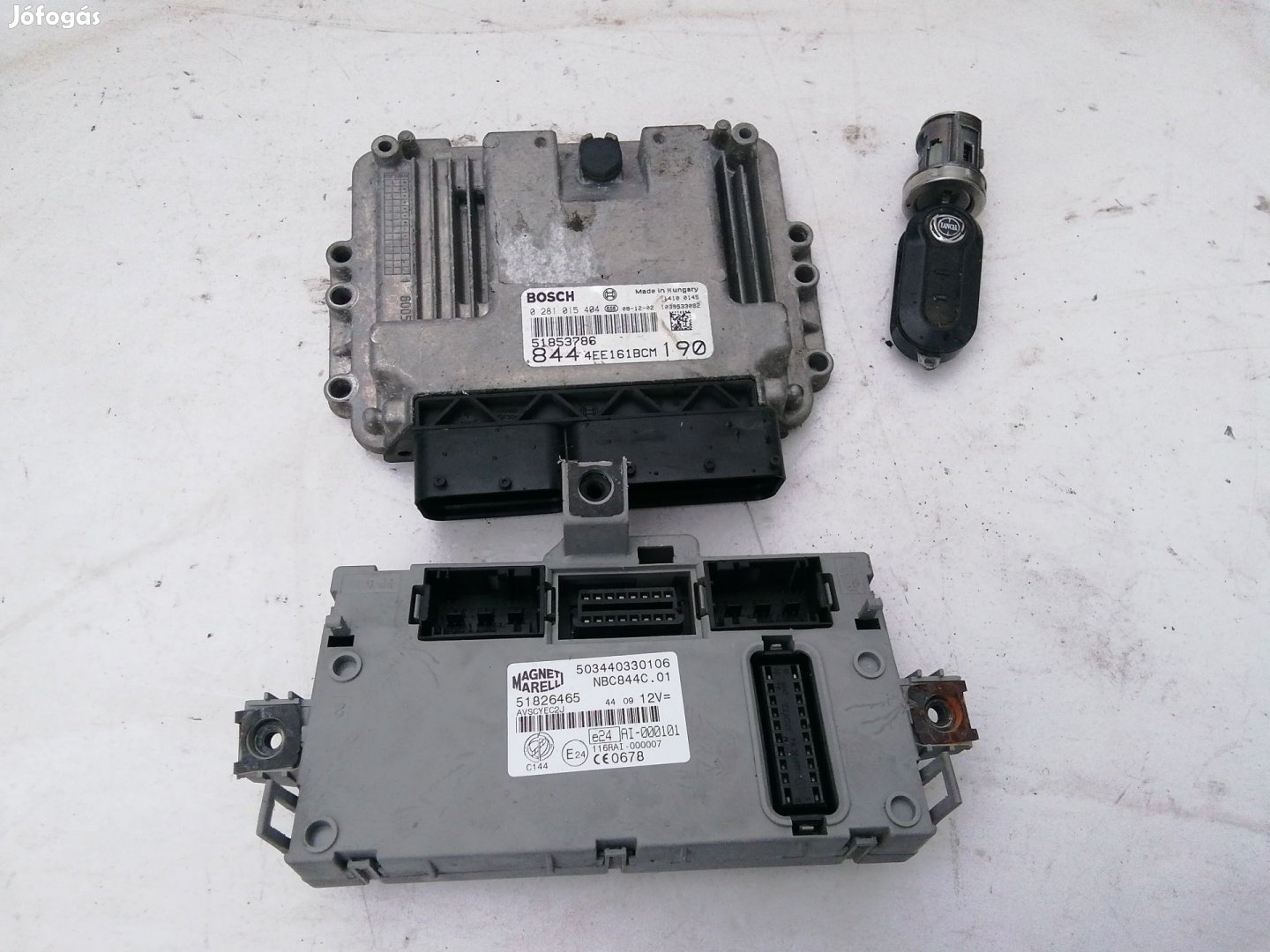 Lancia Delta 2008-2014 Twin turbo motorvezérlő  szett 0281015404 ,