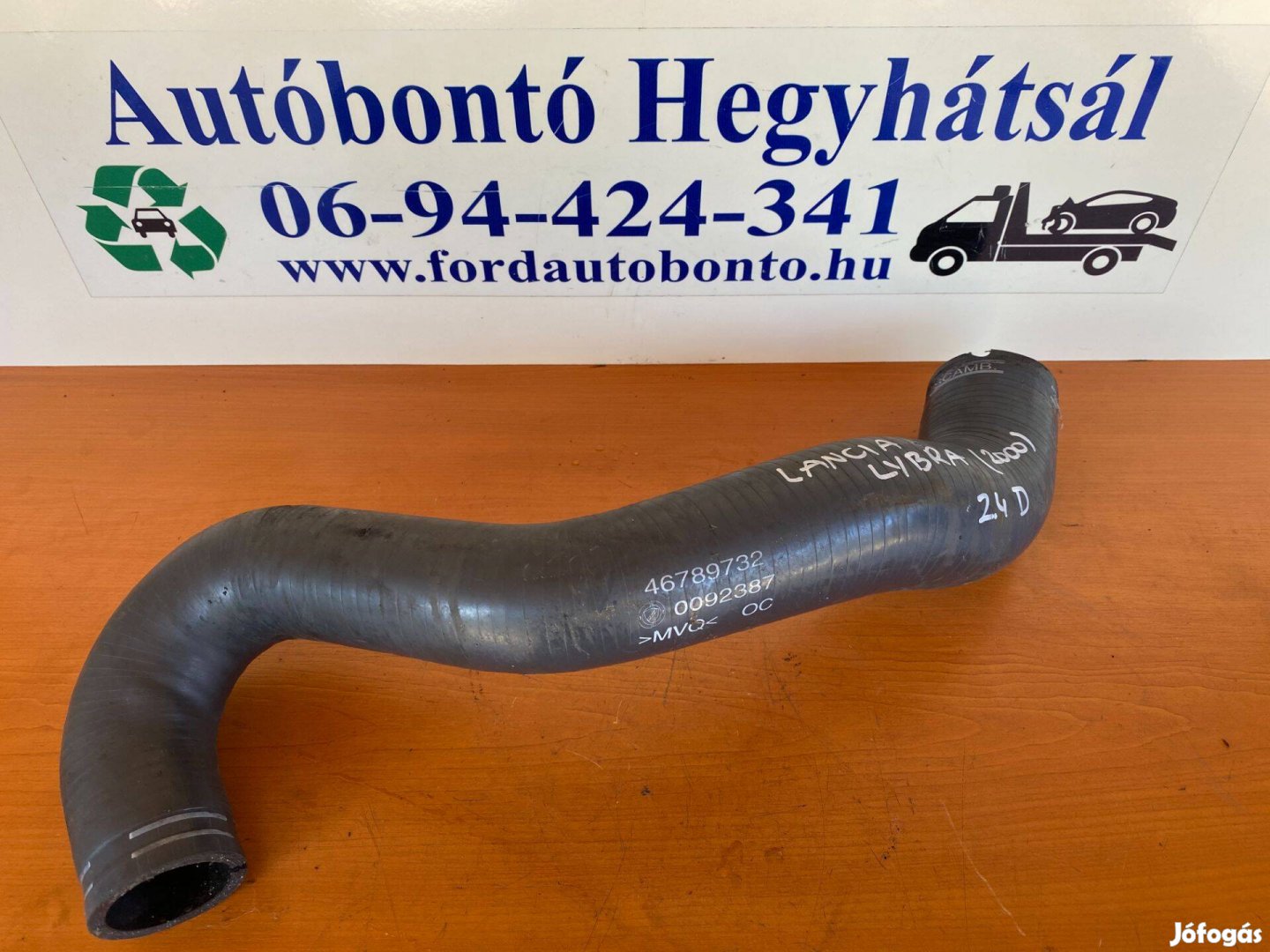 Lancia Lybra 2.4 JTD intercoolercső