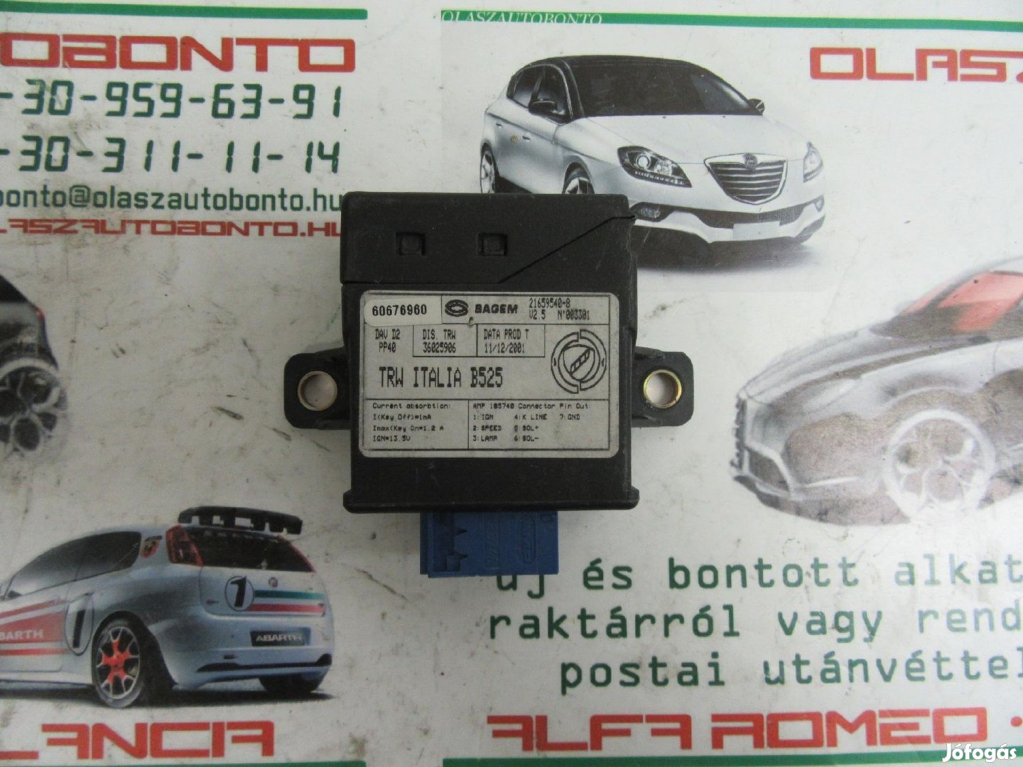 Lancia Thesis 3,2 benzin v6,  60676960 számú elektronika