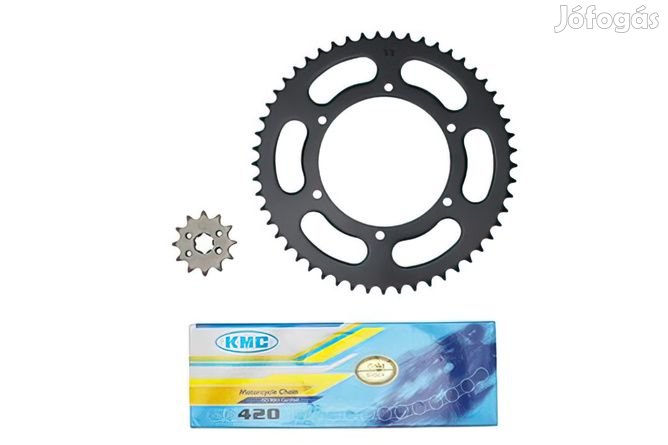 Lánckészlet 12x53 - 420 d108mm 6 lyuk Derbi Senda SM DRD