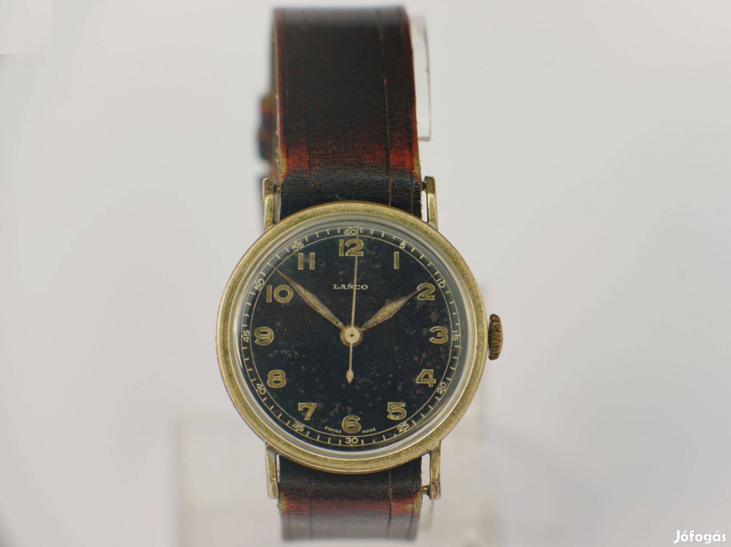 Lanco 1940-es évek svájci katonai karóra régiség