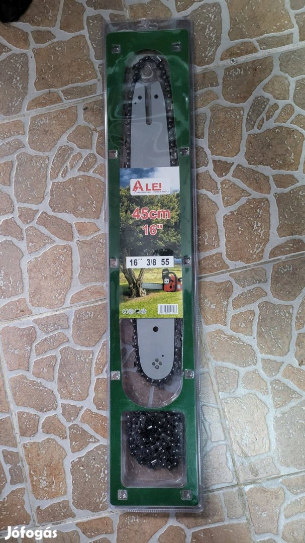 Láncvezető szett láncfűrészhez 3/8" / 40cm 1db vezető + 2db lánc