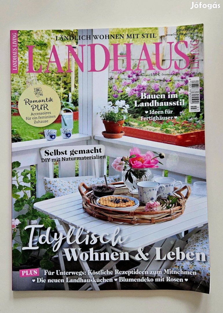 Landhaus német nyelvű lakberendezési magazin 2023/6