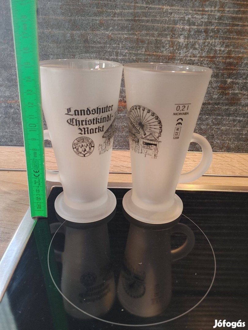 Landshuter Christkindlmarkt karácsonyi vásár pohár pár