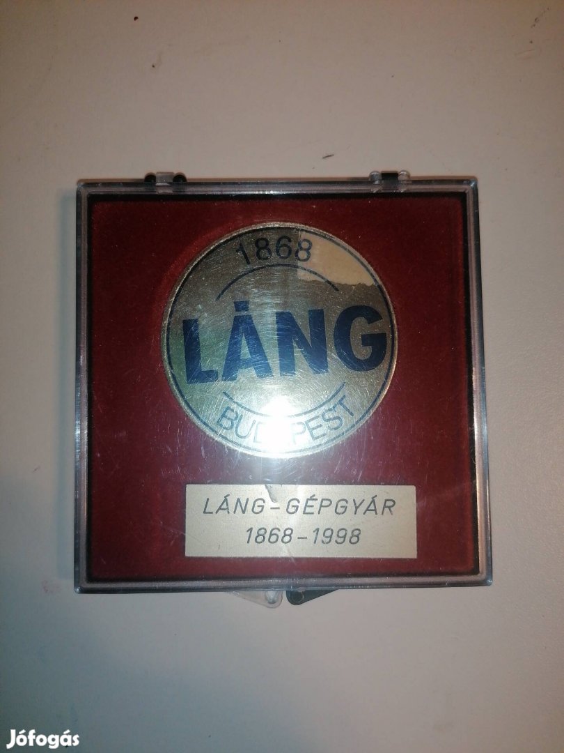 Láng gépgyár plaket