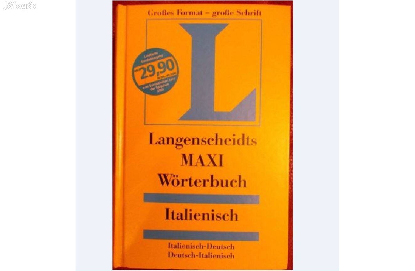 Langenscheidt Italienisch-Deutsch, Dt-Ital. Maxi Wörterbuch nagyszótár