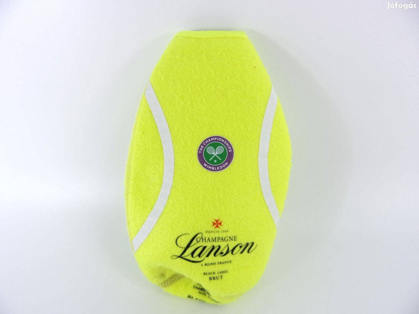 Lanson Champagne Wimbledon teniszlabdás üveg palack hűtőborító tároló