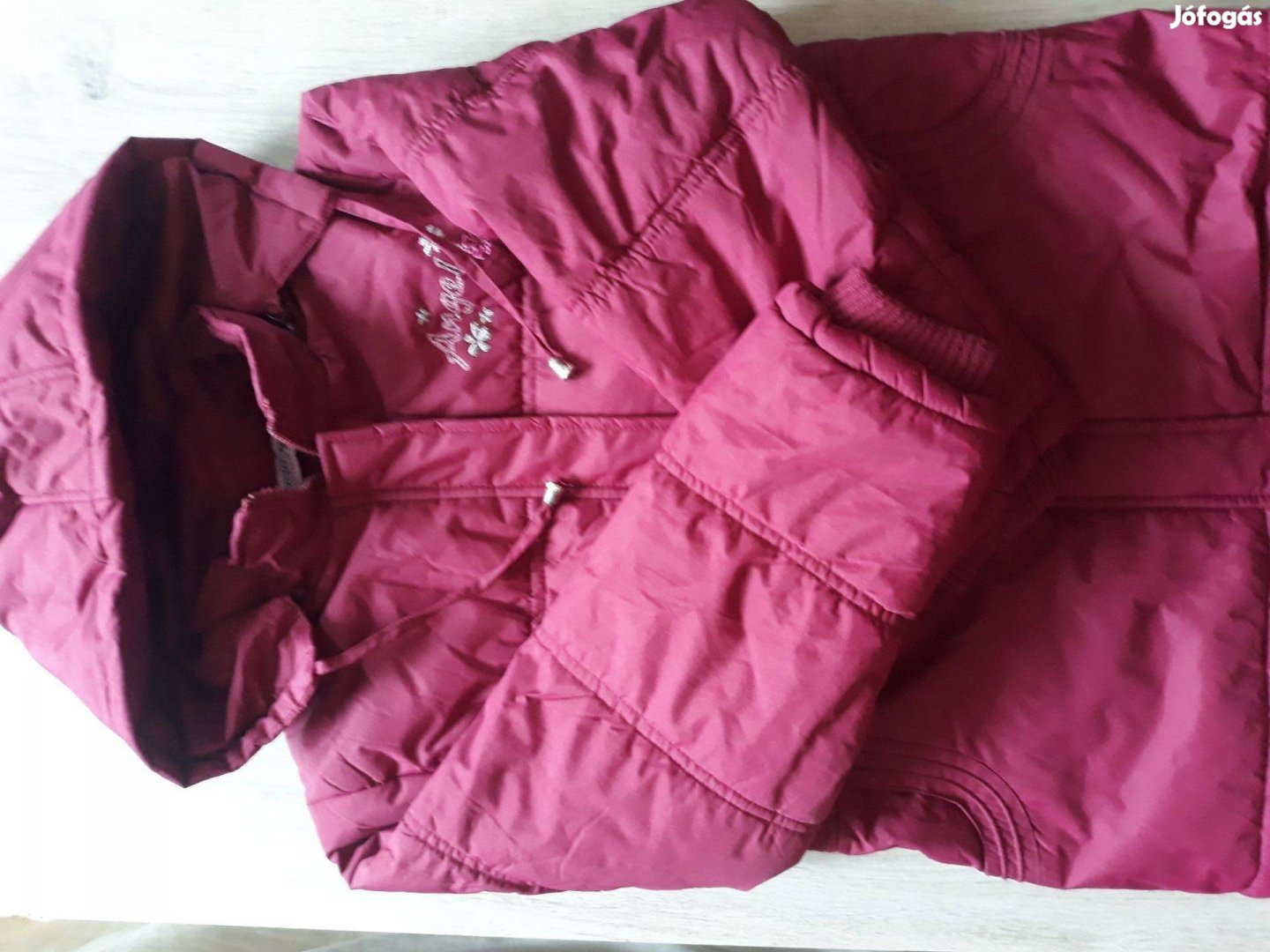 Lány 128-as bordó téli kabát