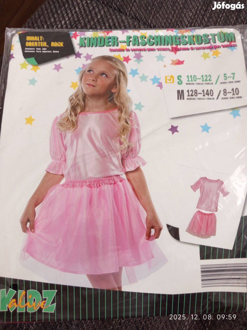 Lányka 110-122 alkalmi, farsangi ruha!