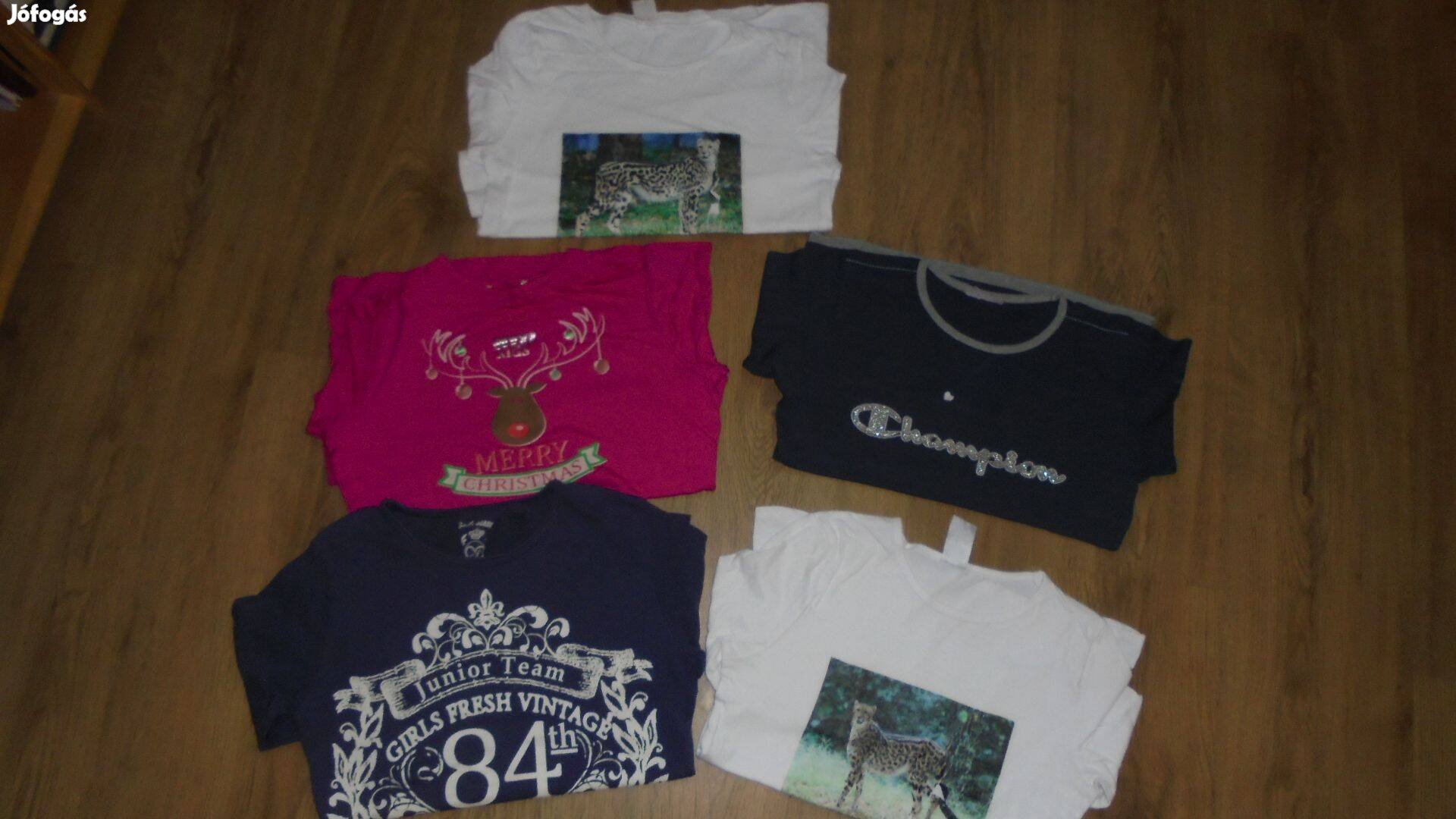 Lányka játszós hosszú ujjú póló - többféle - 146 - 152