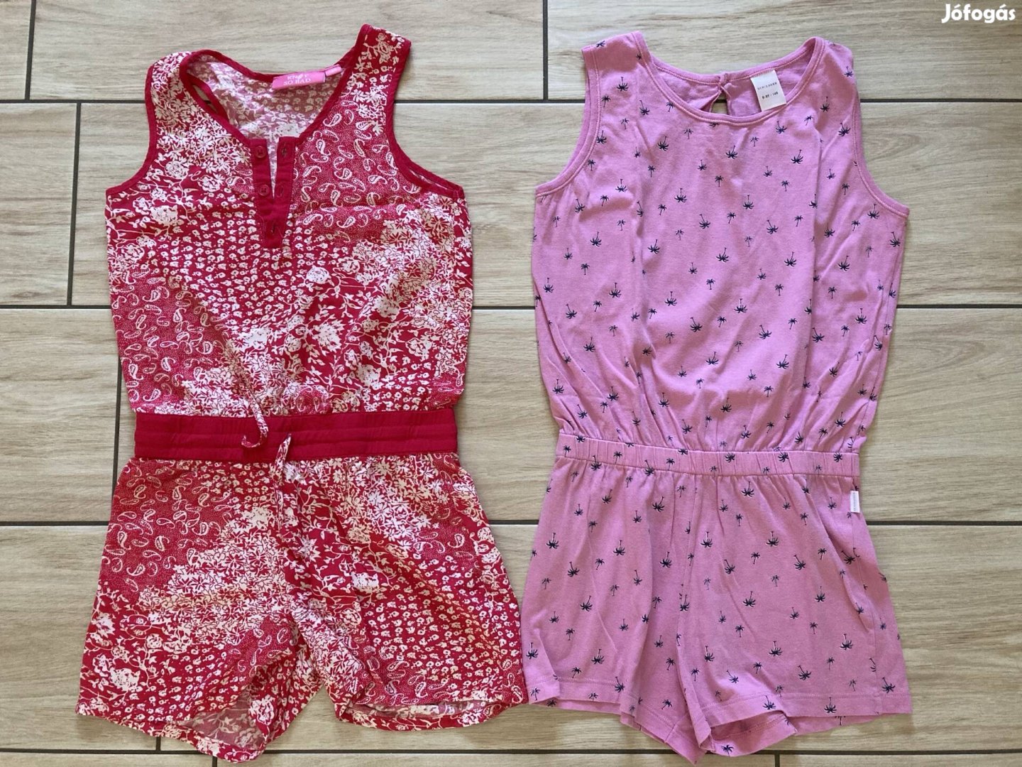 Lányka pamut nyári overál playsuit 128 134