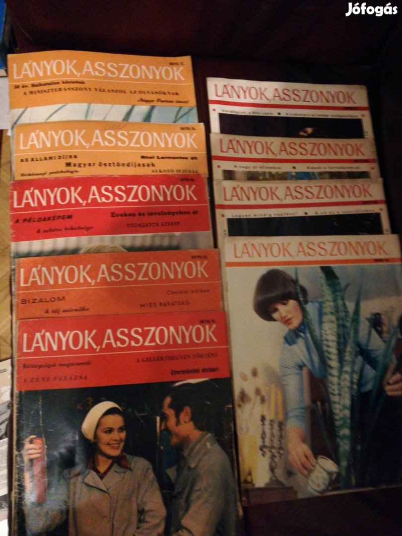 Lányok, asszonyok. Retró folyóirat 1975, 76, 77, 1980 számok 