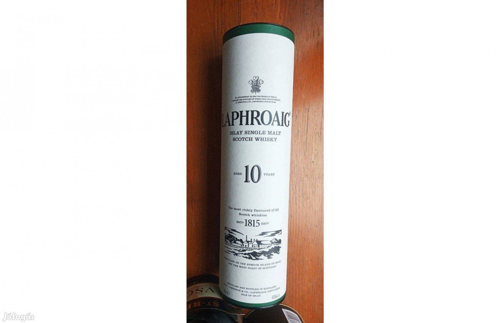 Laphroaig skót whisky díszdoboz. Debrecenben személyesen átvehető