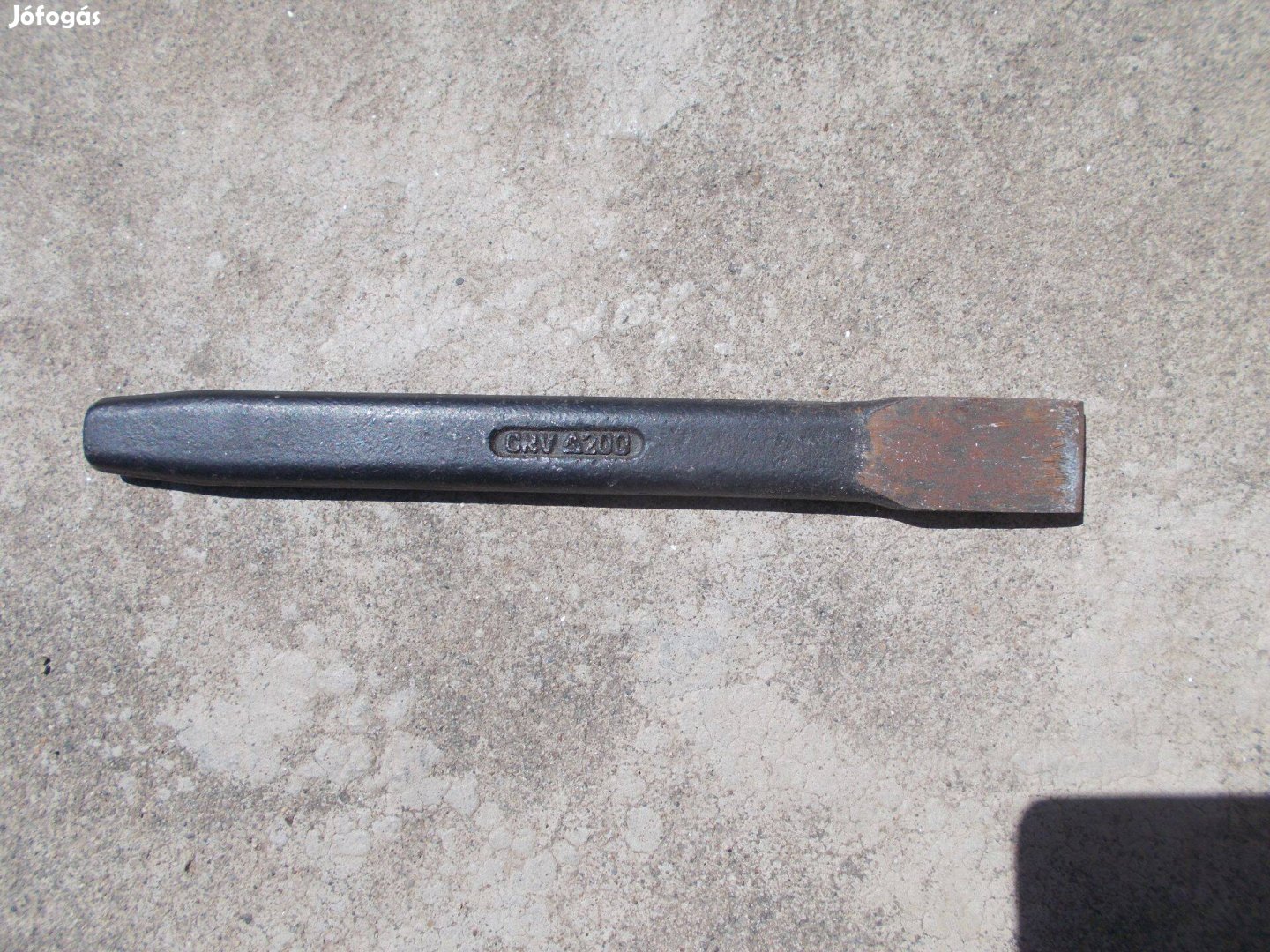 Lapos vágó, ( hideg vágó), 200x22 mm-es, crom-vanádium, hazai