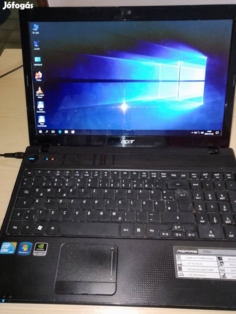 Laptop Acer i 5 processzorral eladó