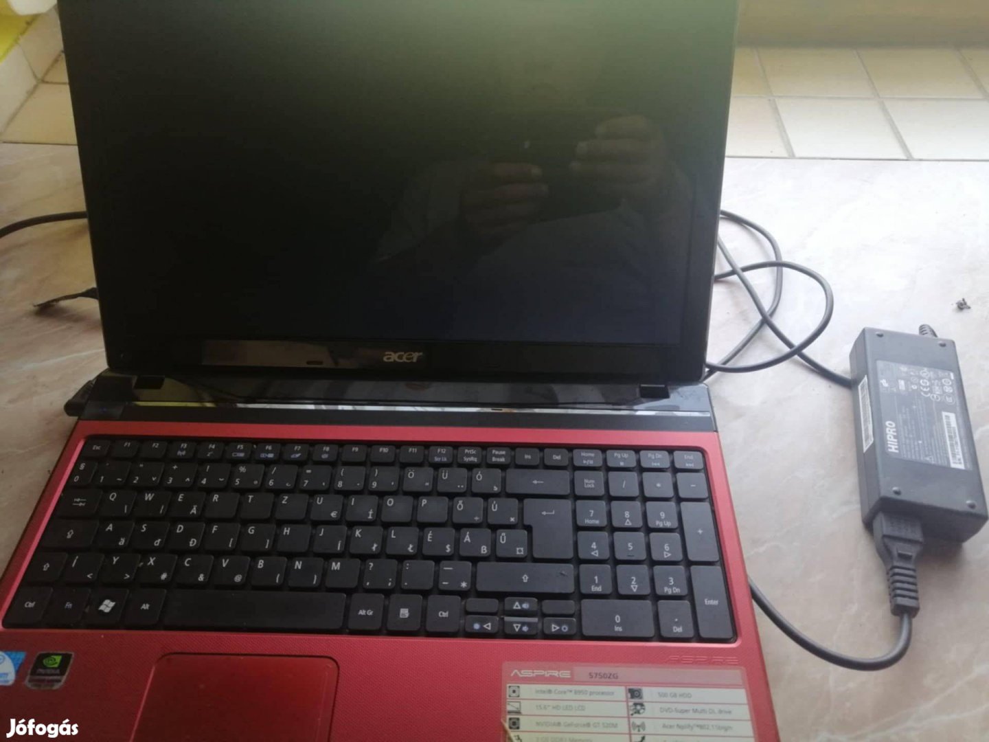 Laptop Acer töltővel