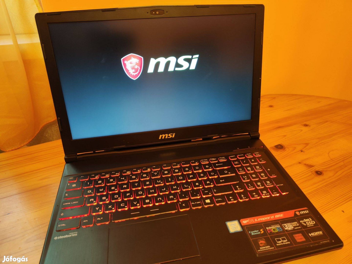 Laptop MSI GP63 Leopard 8RE Fekete